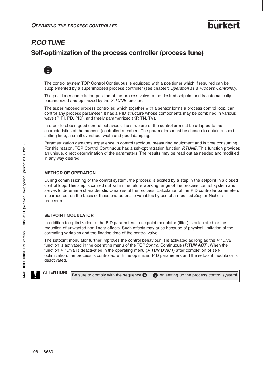 Burkert Type 8630 User Manual | Page 108 / 186