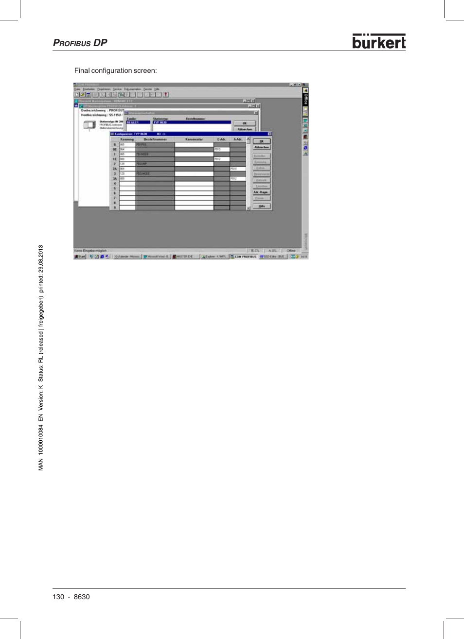 Burkert Type 8630 User Manual | Page 132 / 186