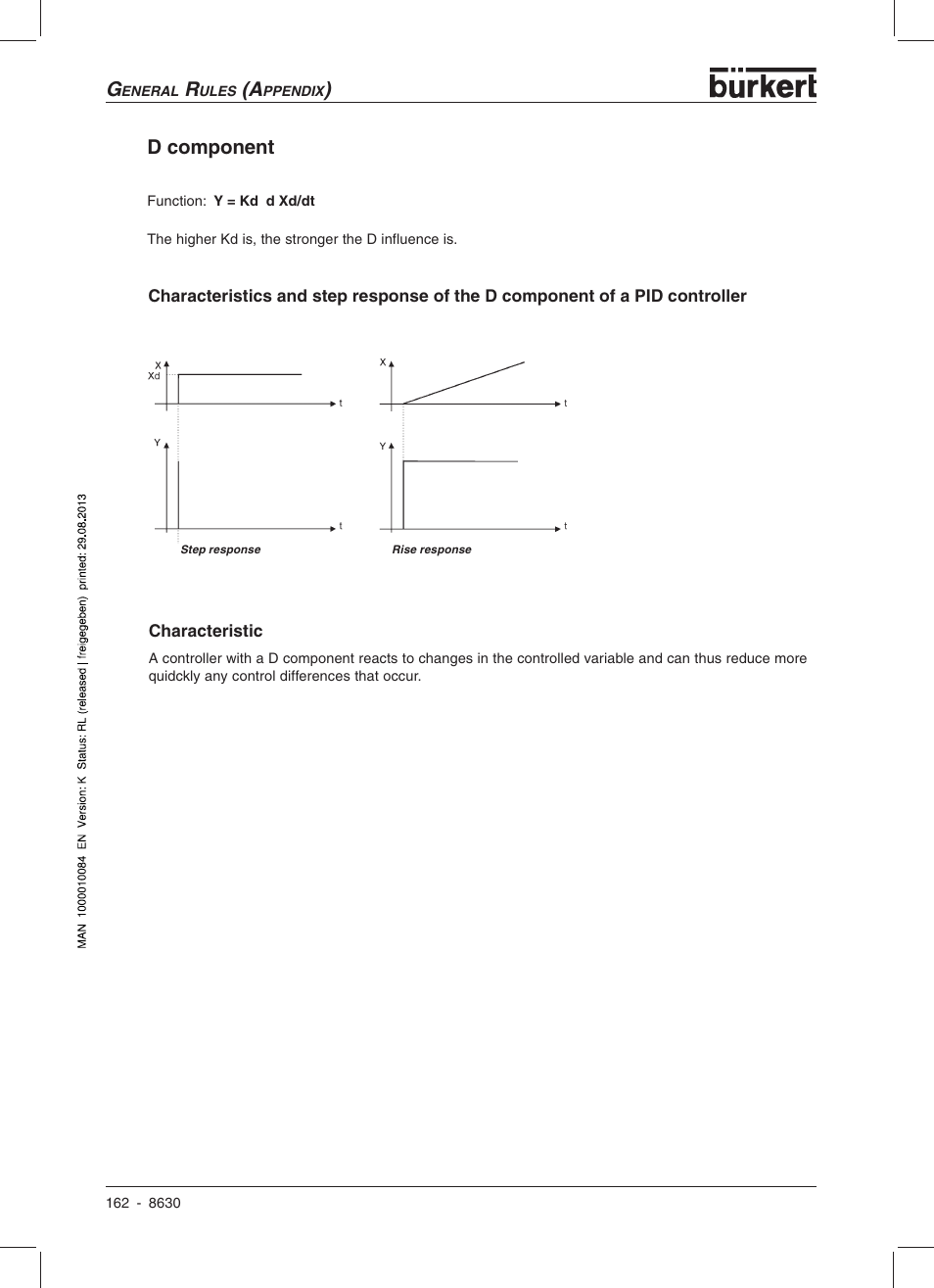 D component | Burkert Type 8630 User Manual | Page 164 / 186