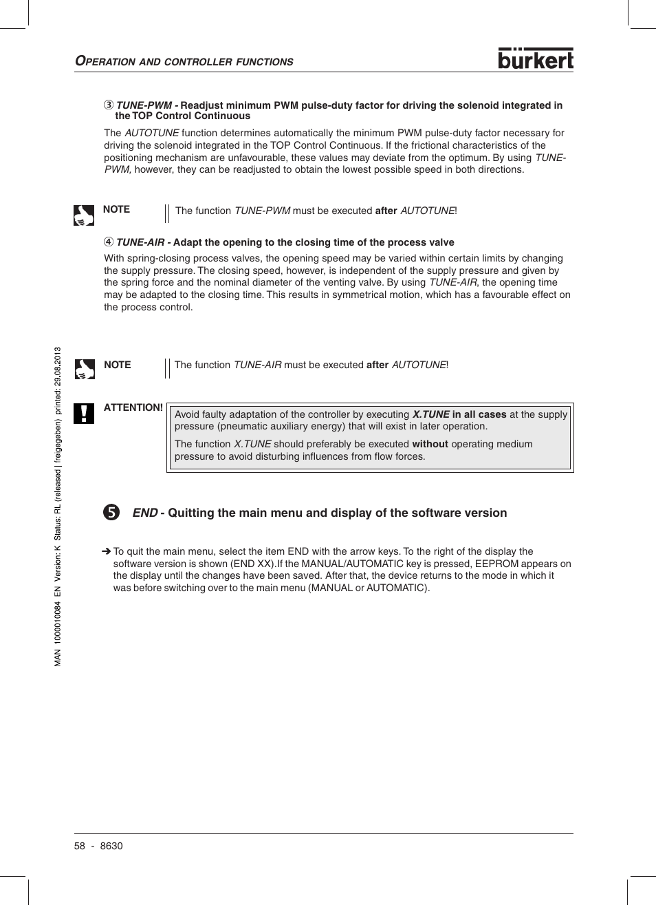 Burkert Type 8630 User Manual | Page 60 / 186