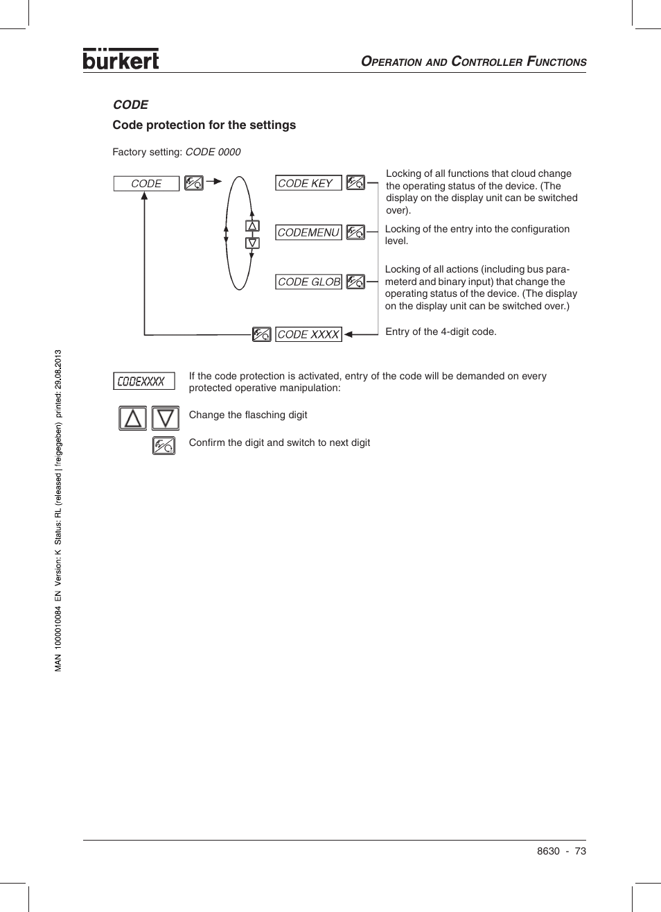 Burkert Type 8630 User Manual | Page 75 / 186