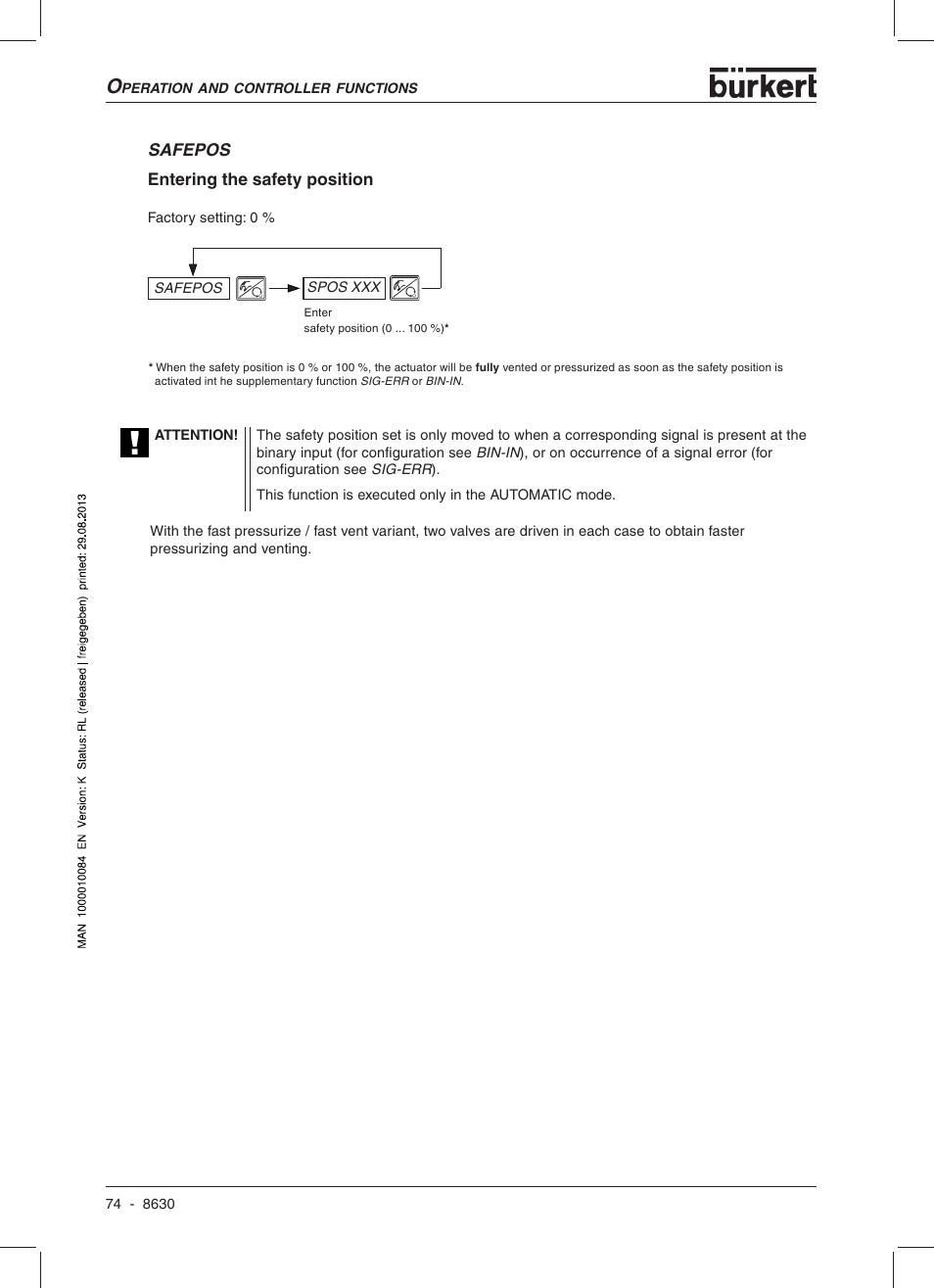Burkert Type 8630 User Manual | Page 76 / 186