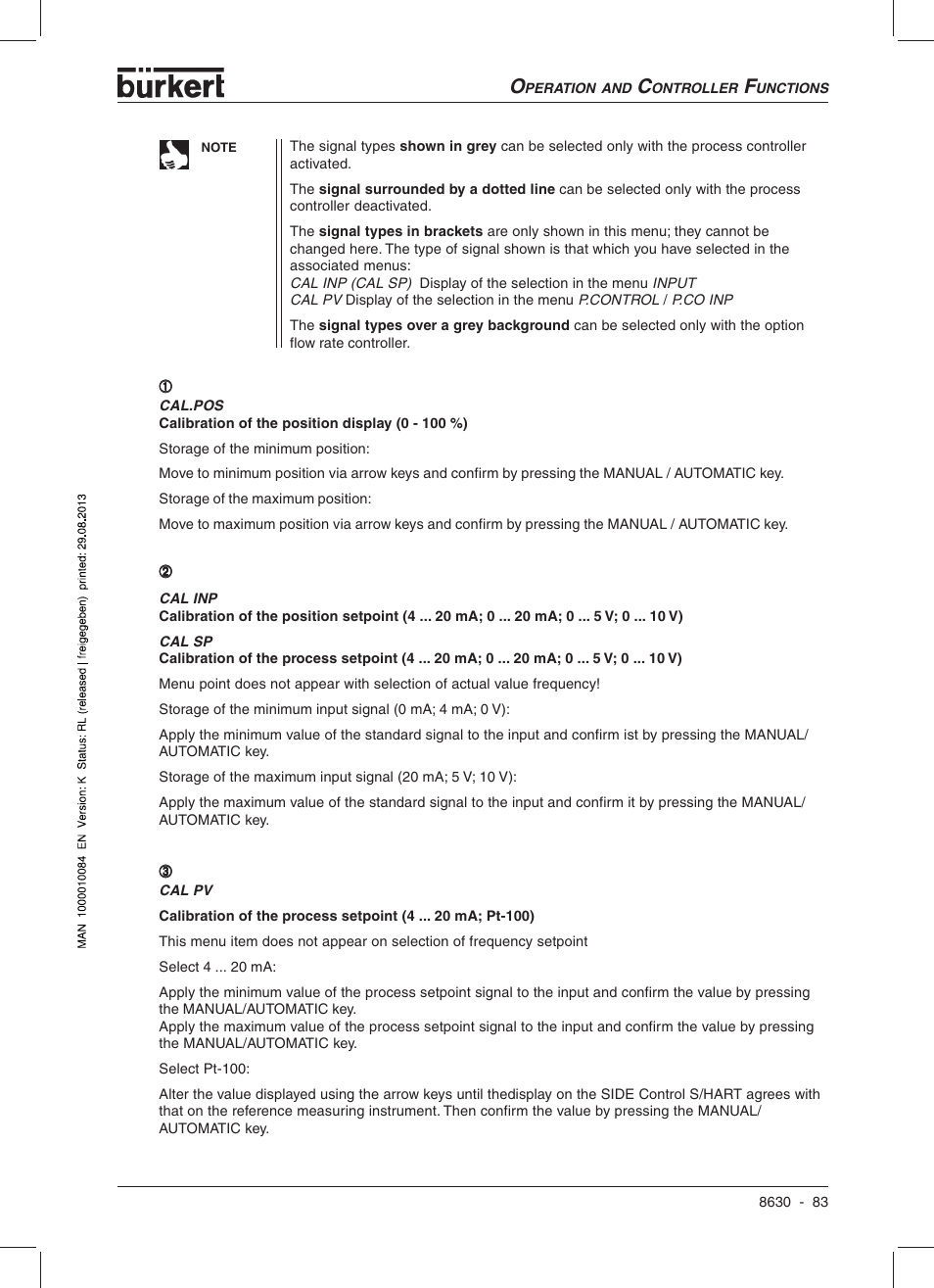 Burkert Type 8630 User Manual | Page 85 / 186