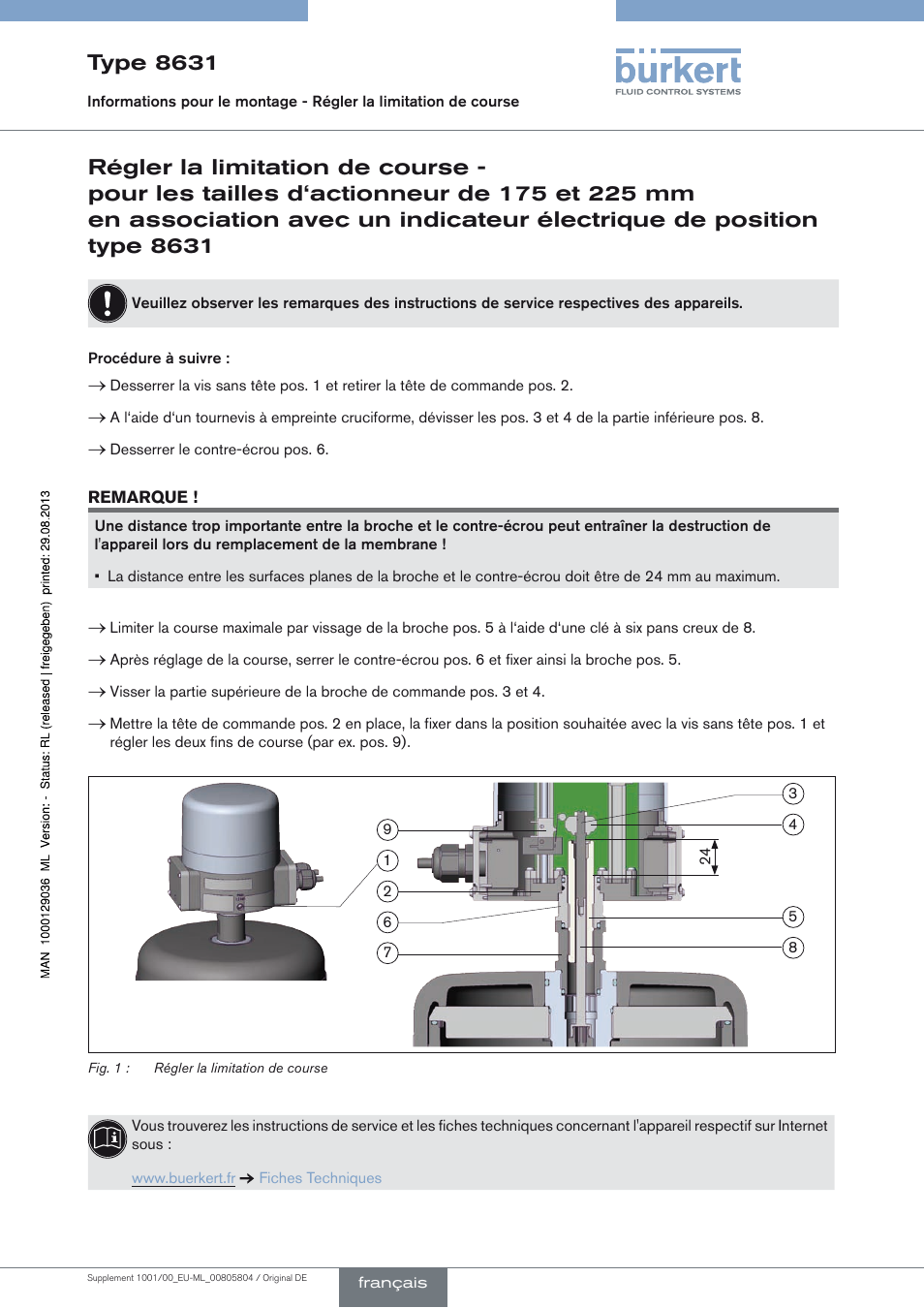 Type 8631 | Burkert Type 8631 User Manual | Page 3 / 3
