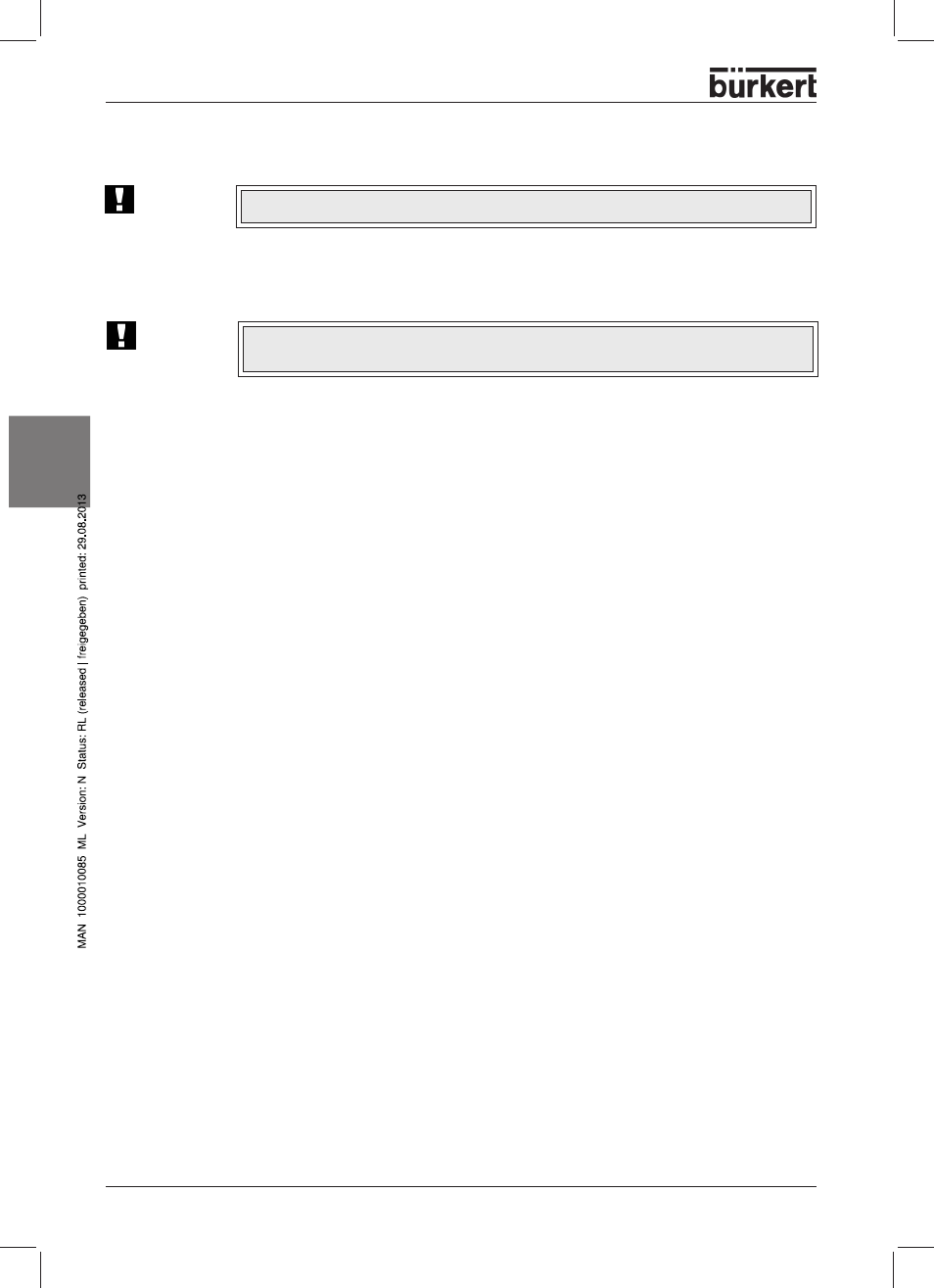 Transport und lagerung, Entsorung | Burkert Type 8631 User Manual | Page 48 / 118