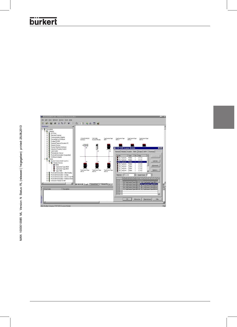 Deutsc h | Burkert Type 8631 User Manual | Page 75 / 118