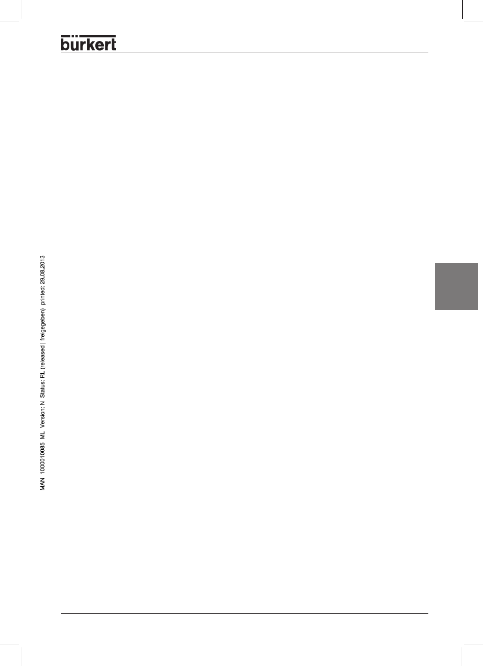 Français, Positions de securite et entretien, Appendix | Burkert Type 8631 User Manual | Page 81 / 118