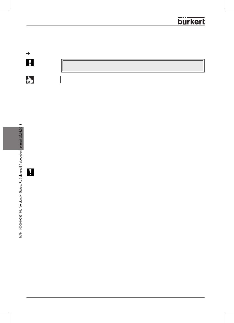 Symboles graphiques, Consignes de sécurité, Utilisation conforme à la destination | Français | Burkert Type 8631 User Manual | Page 84 / 118
