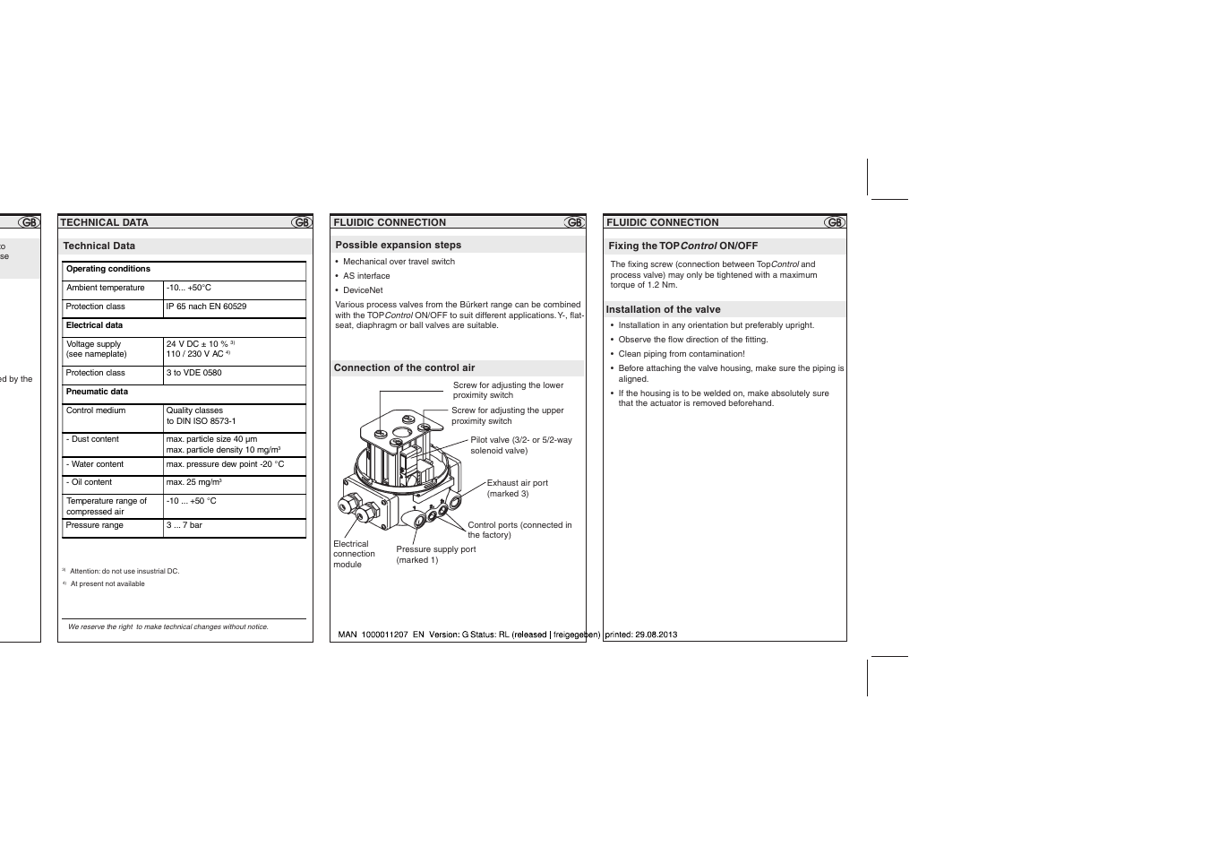 Burkert Type 8631 User Manual | Page 3 / 6