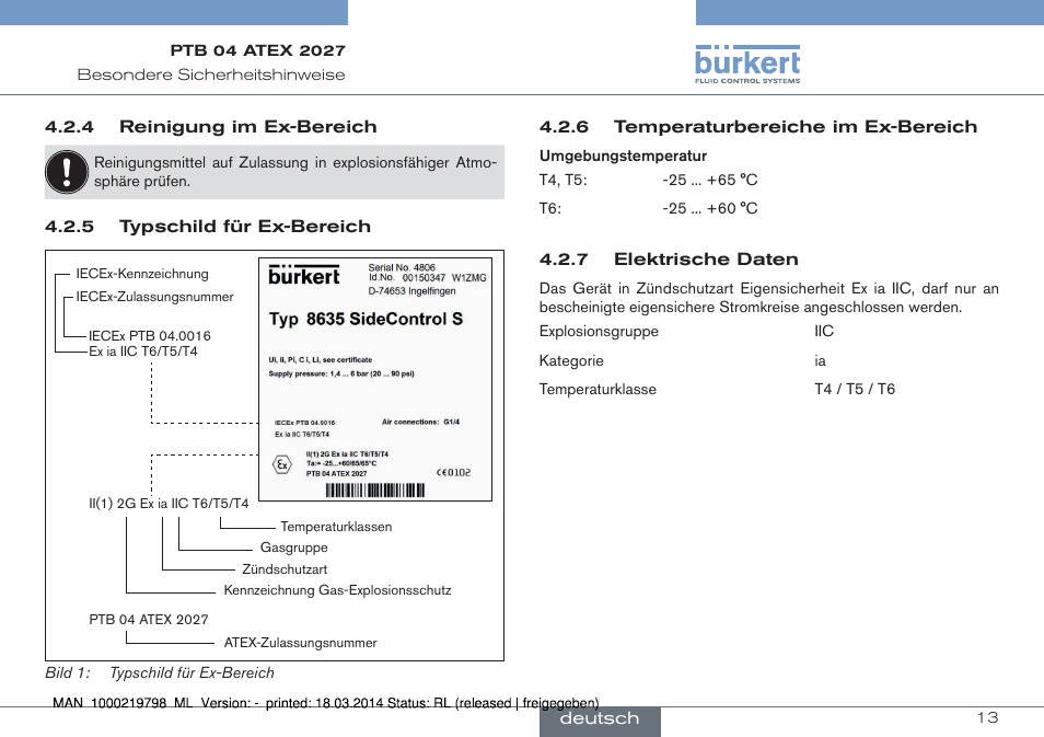 Burkert Type 8635 User Manual | Page 13 / 22