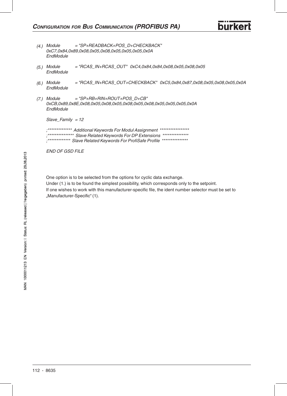 Profibus pa) | Burkert Type 8635 User Manual | Page 114 / 190