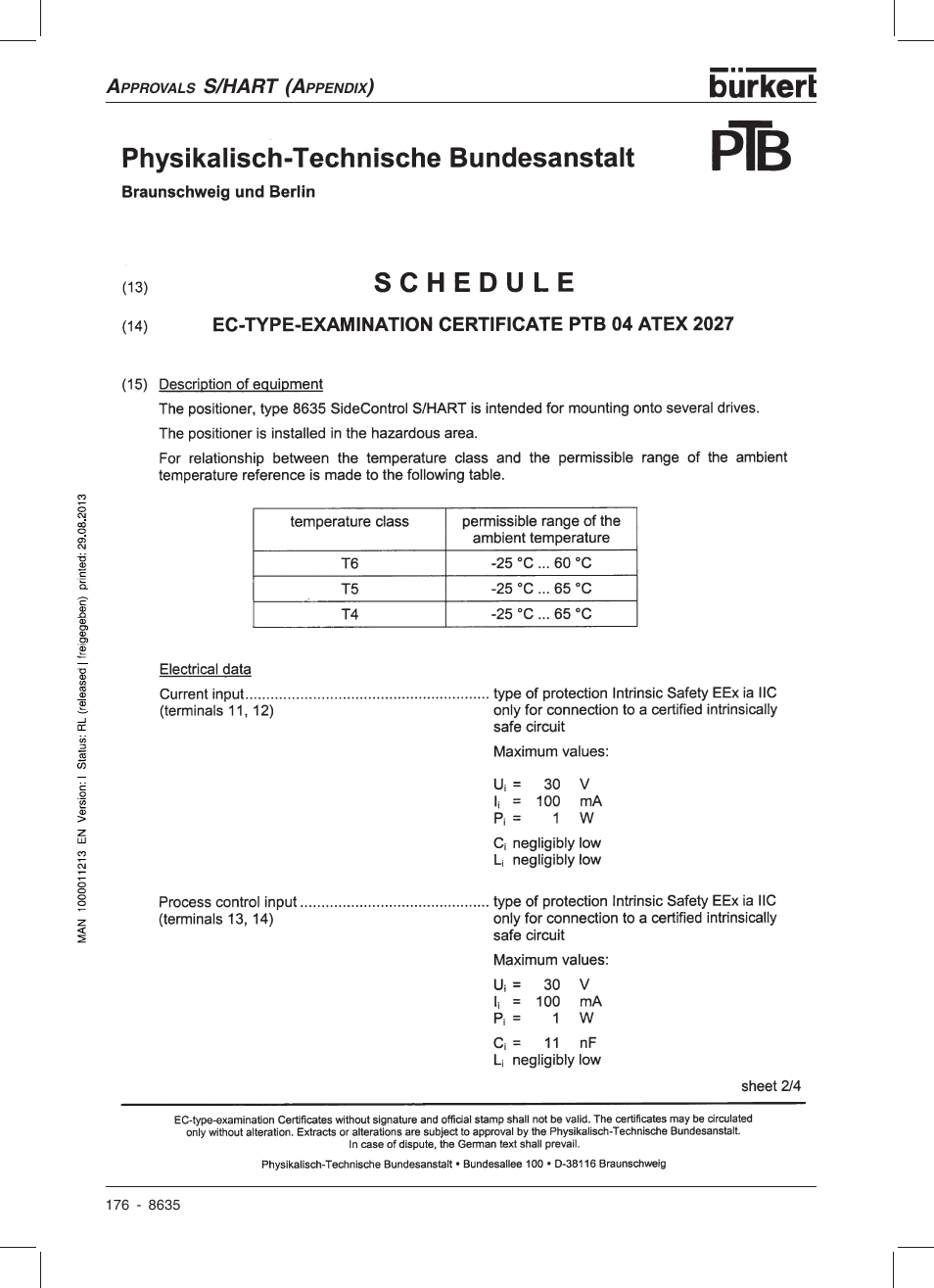 Burkert Type 8635 User Manual | Page 175 / 190