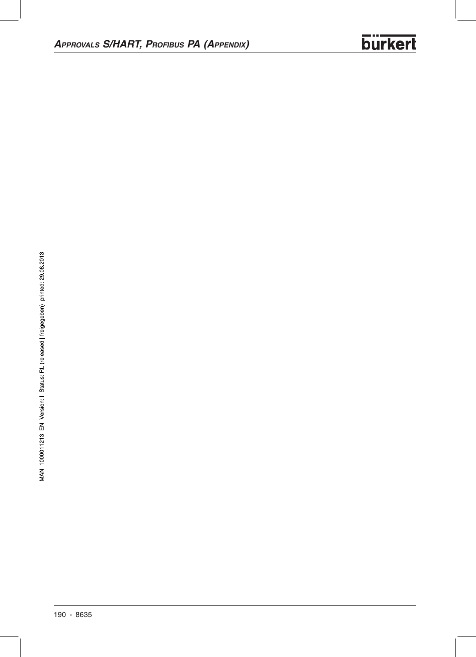 Burkert Type 8635 User Manual | Page 188 / 190