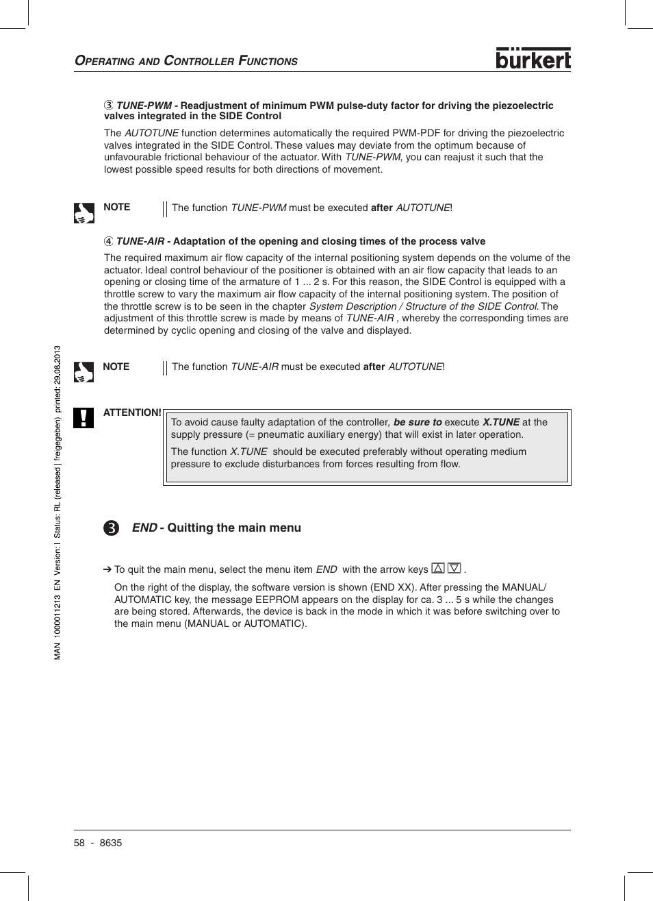 Burkert Type 8635 User Manual | Page 60 / 190