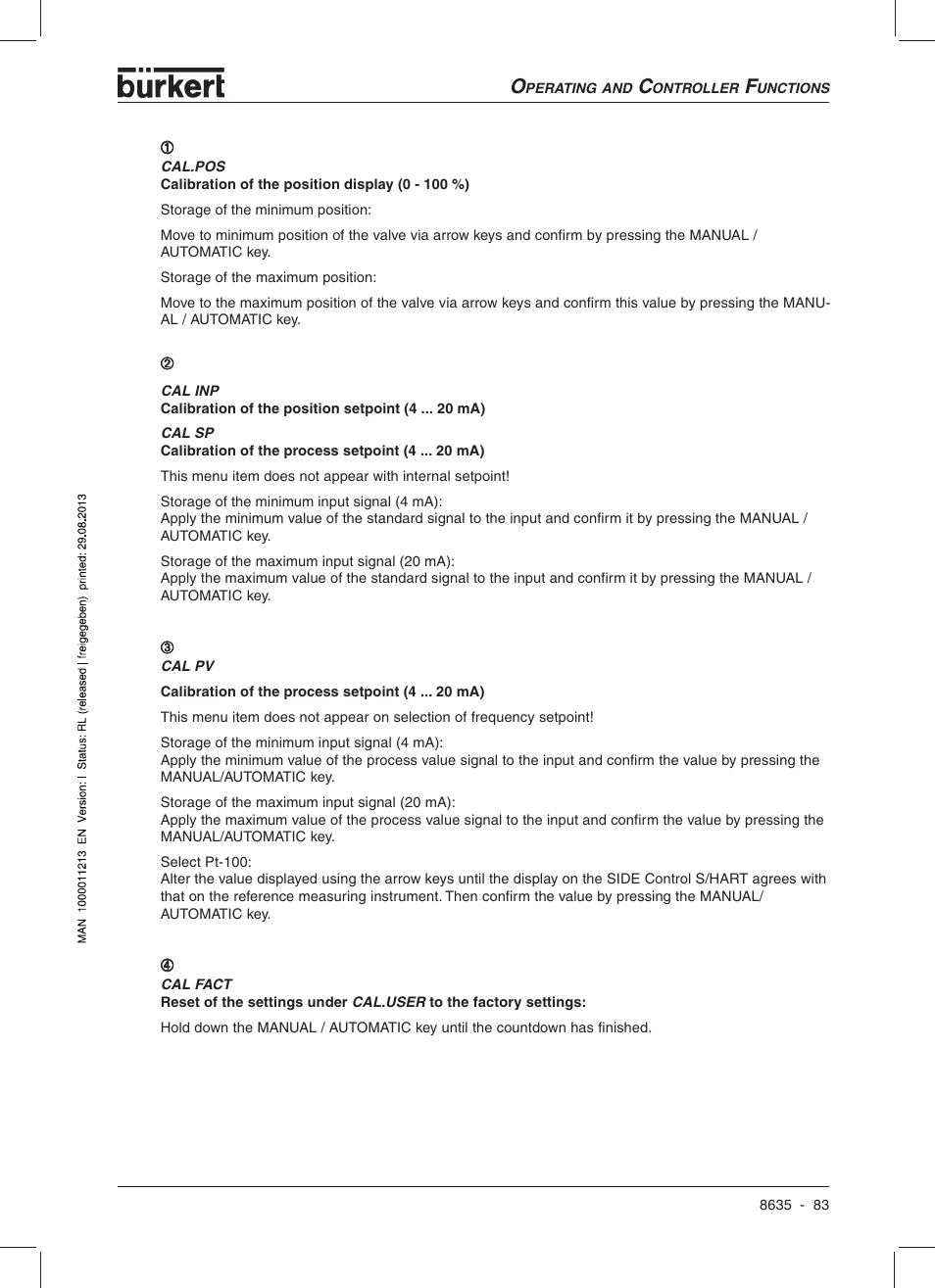 Burkert Type 8635 User Manual | Page 85 / 190