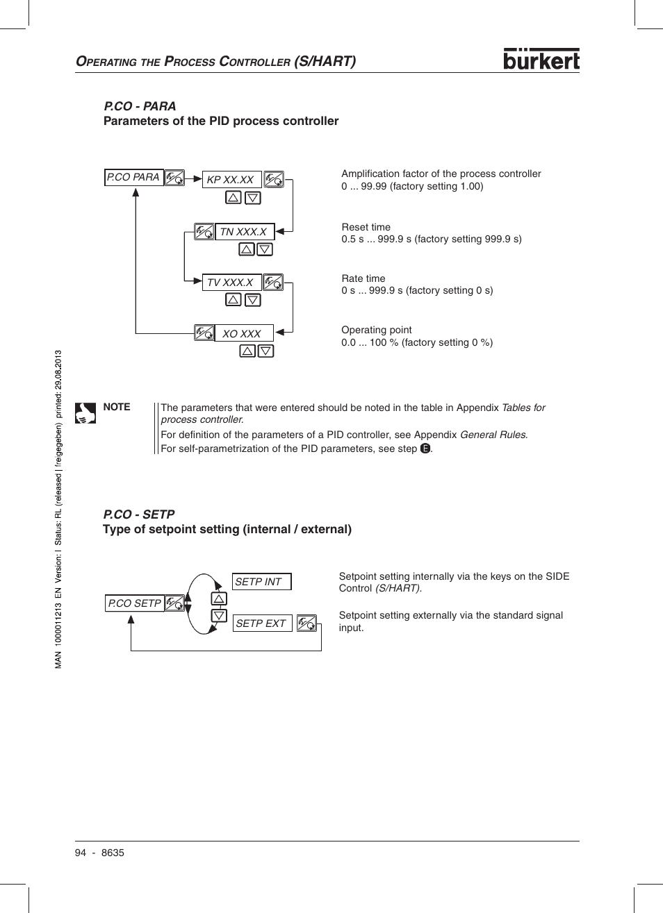 S/hart) | Burkert Type 8635 User Manual | Page 96 / 190