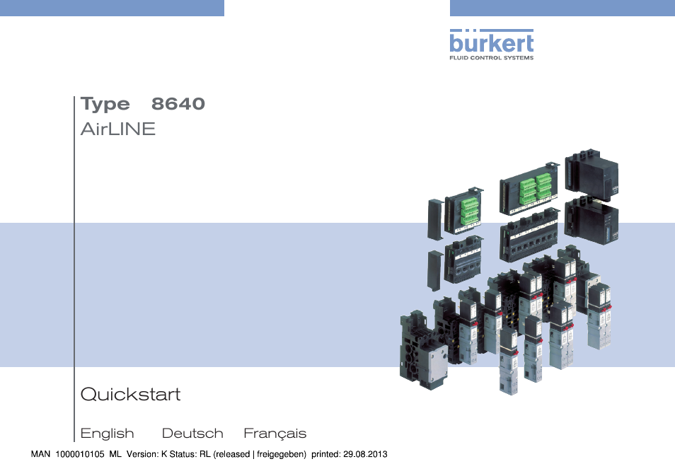 Burkert Type 8640 User Manual | 55 pages