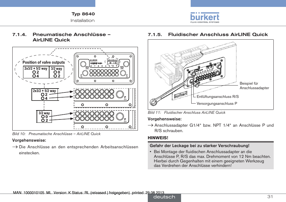 Burkert Type 8640 User Manual | Page 31 / 55