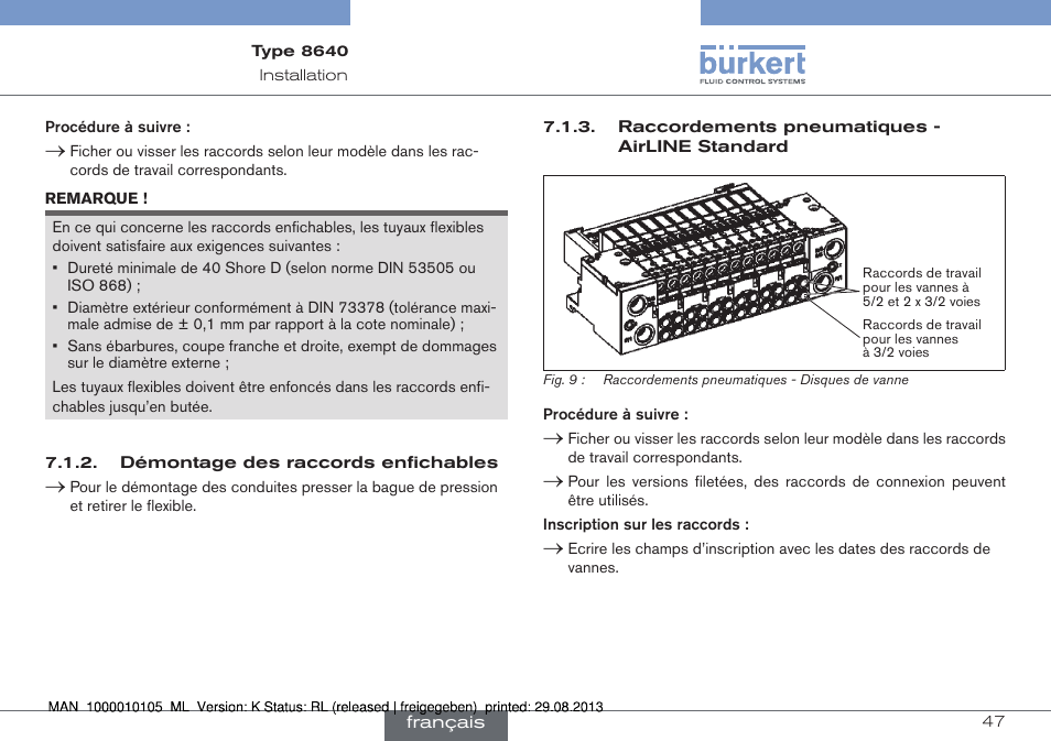 Burkert Type 8640 User Manual | Page 47 / 55