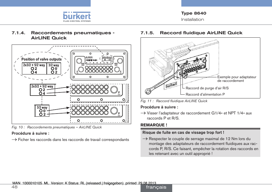 Burkert Type 8640 User Manual | Page 48 / 55