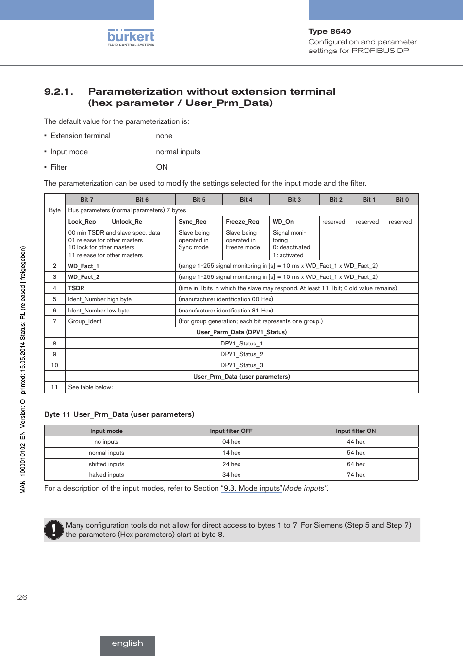 Burkert Type 8640 User Manual | Page 26 / 119