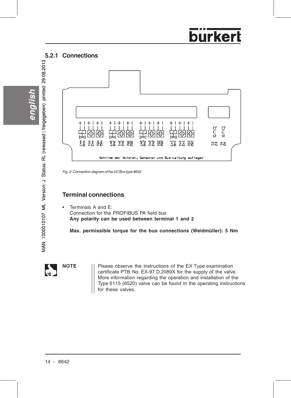 English | Burkert Type 8642 User Manual | Page 15 / 145