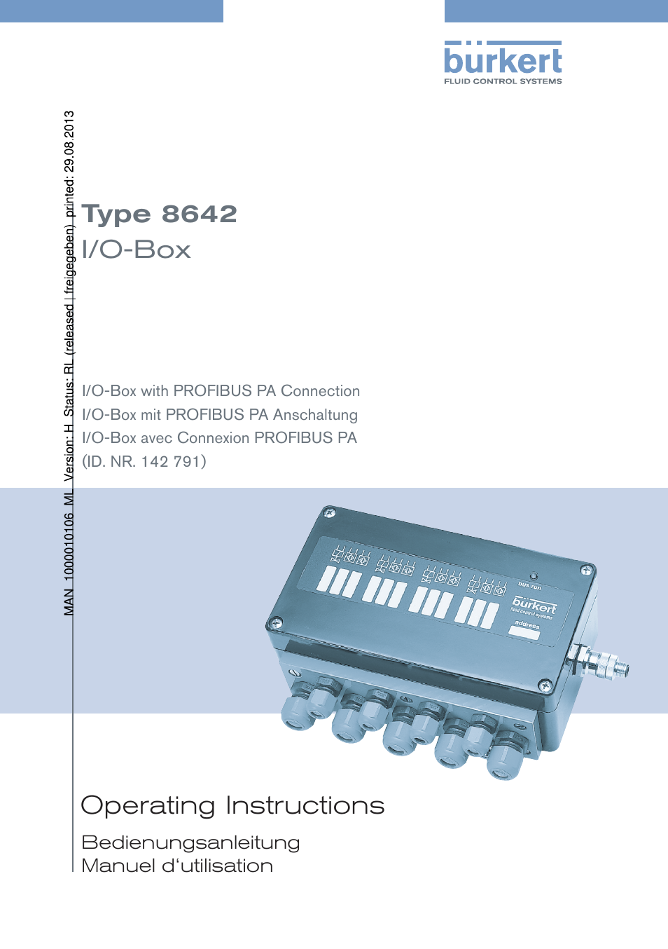 Burkert Type 8642 User Manual | 127 pages