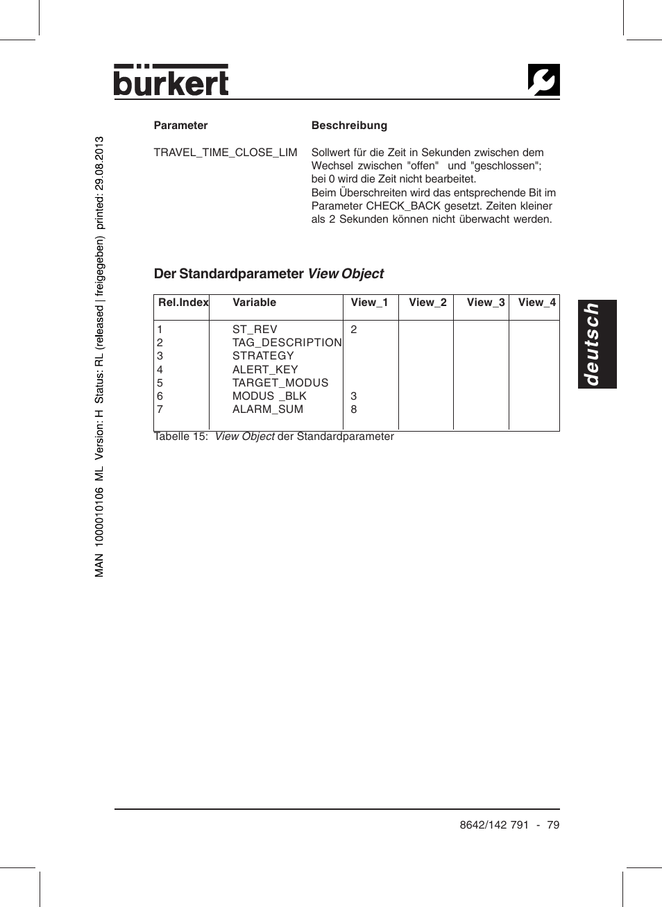Deutsch | Burkert Type 8642 User Manual | Page 74 / 127