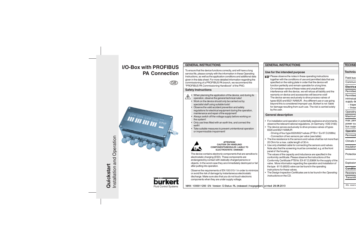 Burkert Type 8642 User Manual | 6 pages