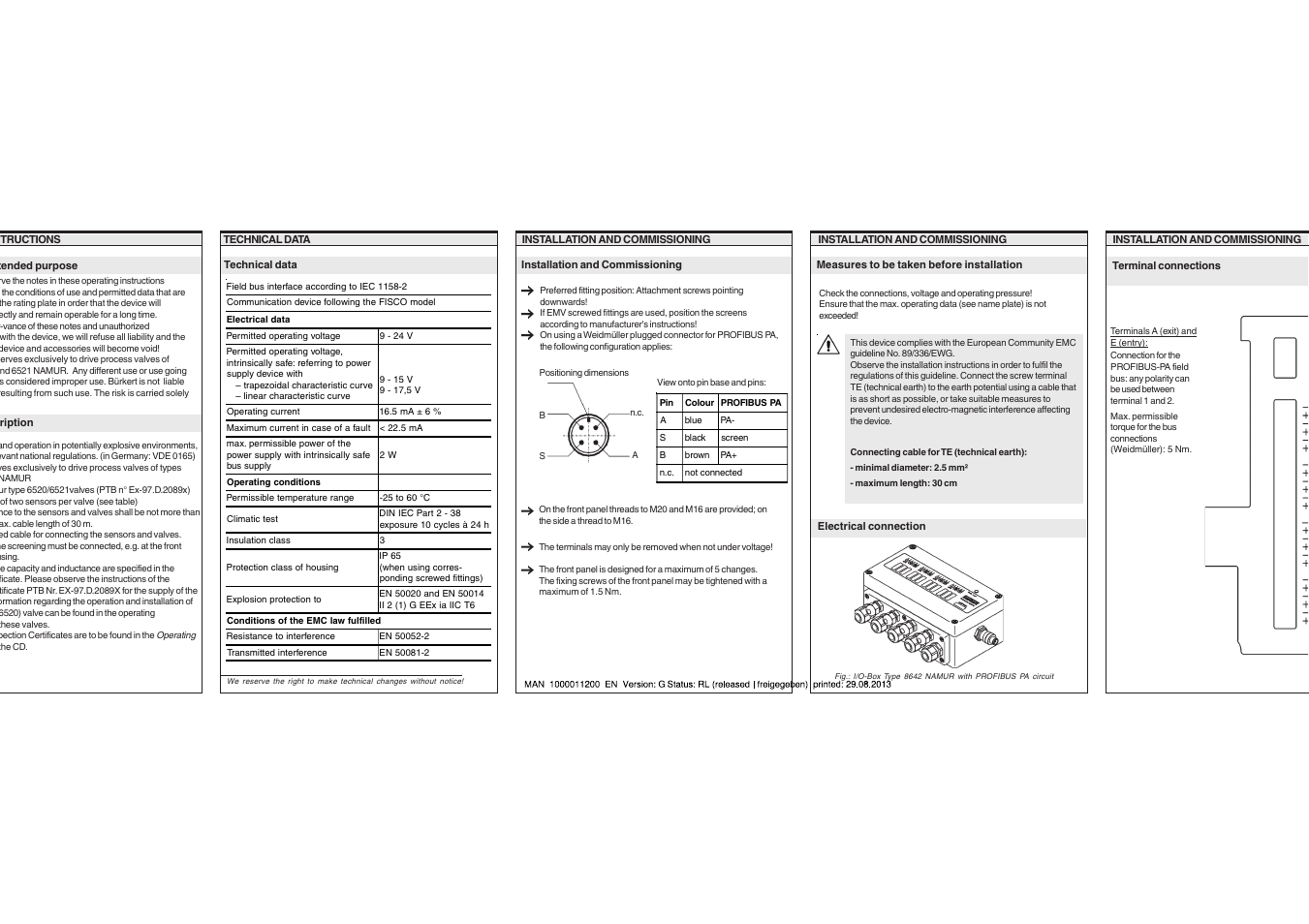 Burkert Type 8642 User Manual | Page 2 / 6