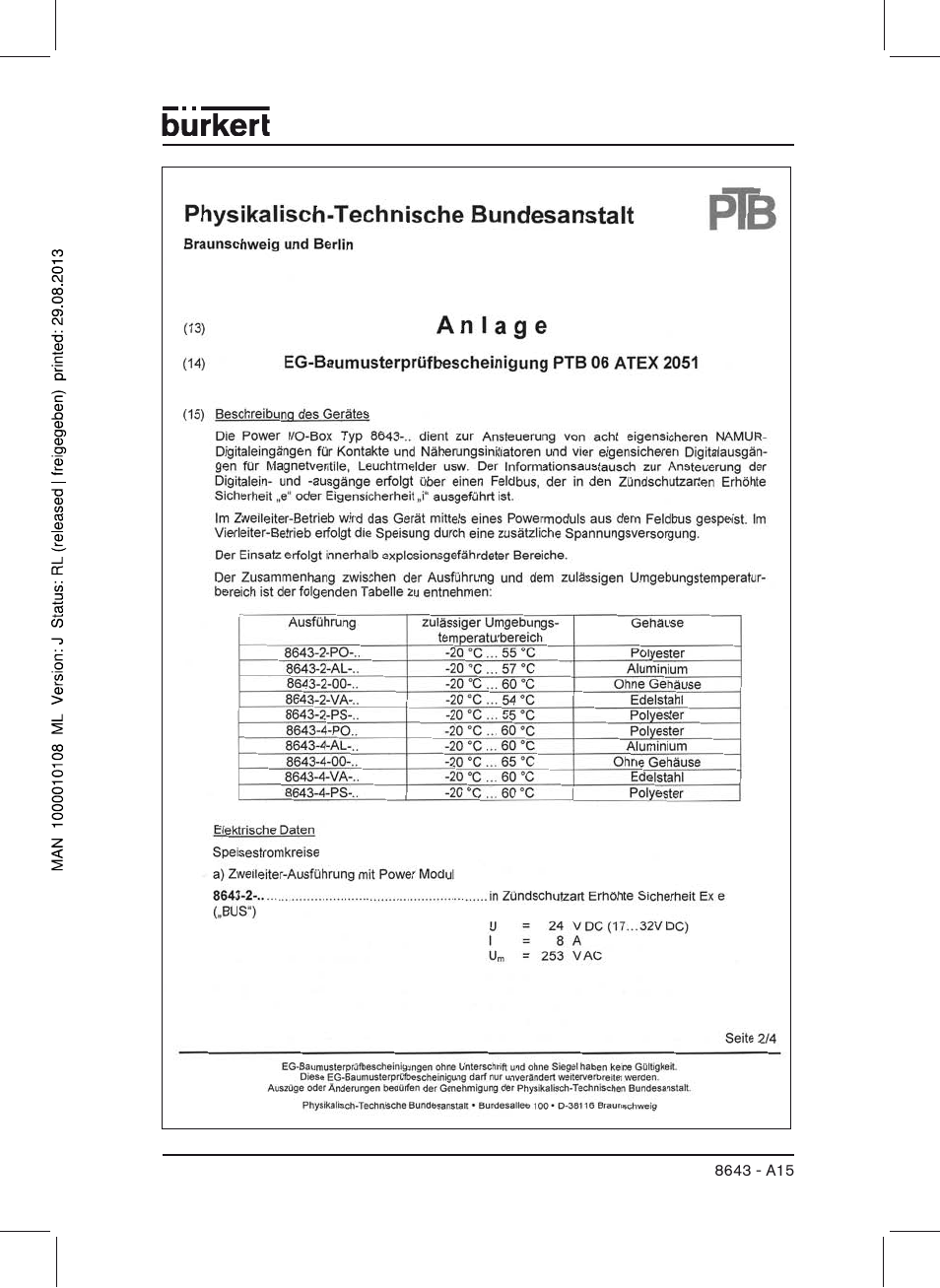 Burkert Type 8643 User Manual | Page 115 / 124