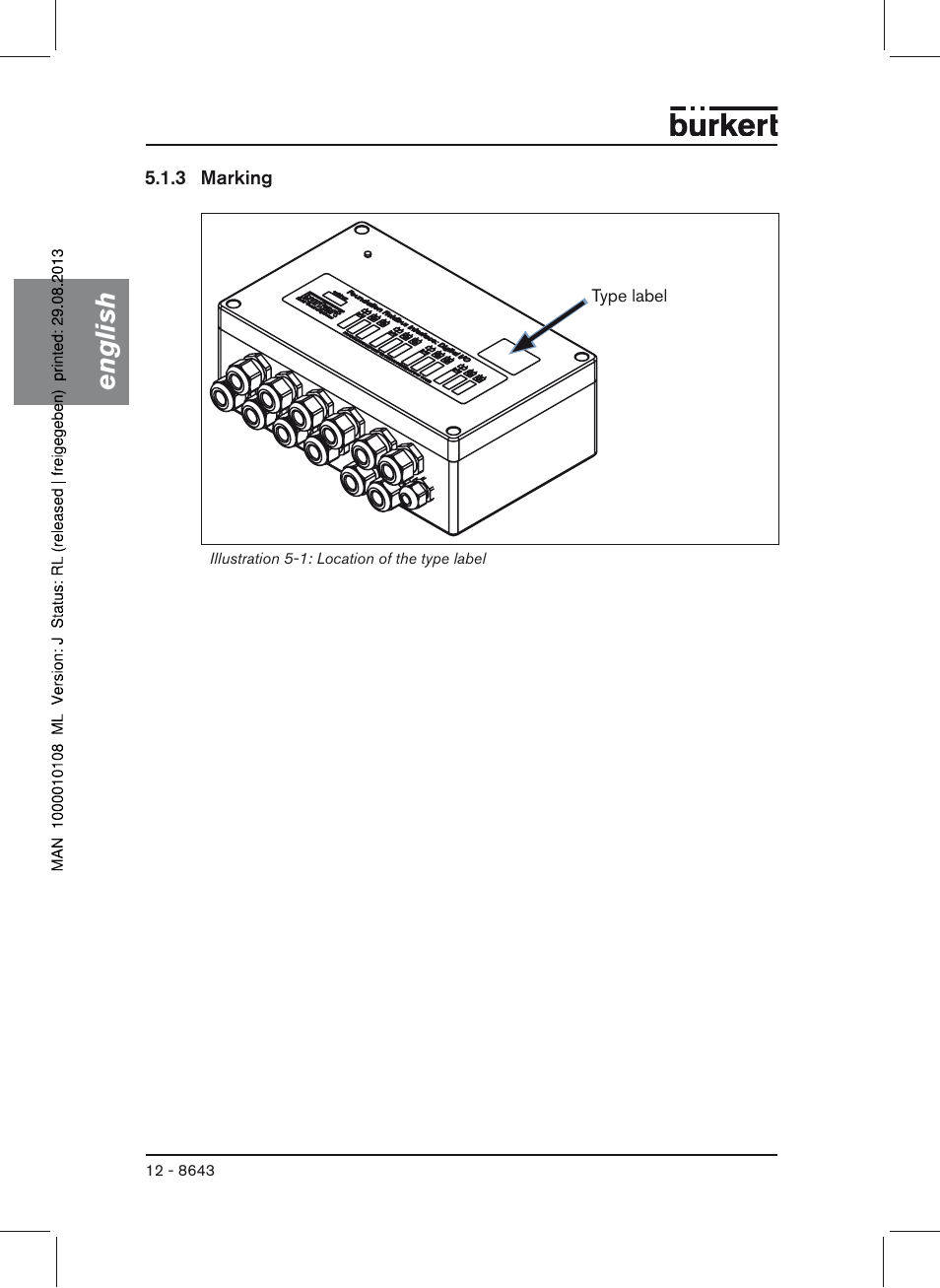 English | Burkert Type 8643 User Manual | Page 12 / 124