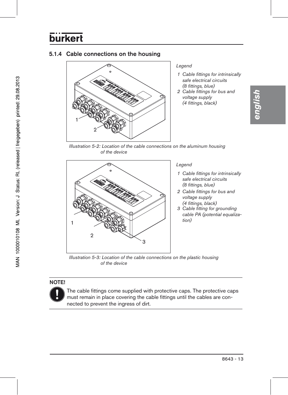 English | Burkert Type 8643 User Manual | Page 13 / 124