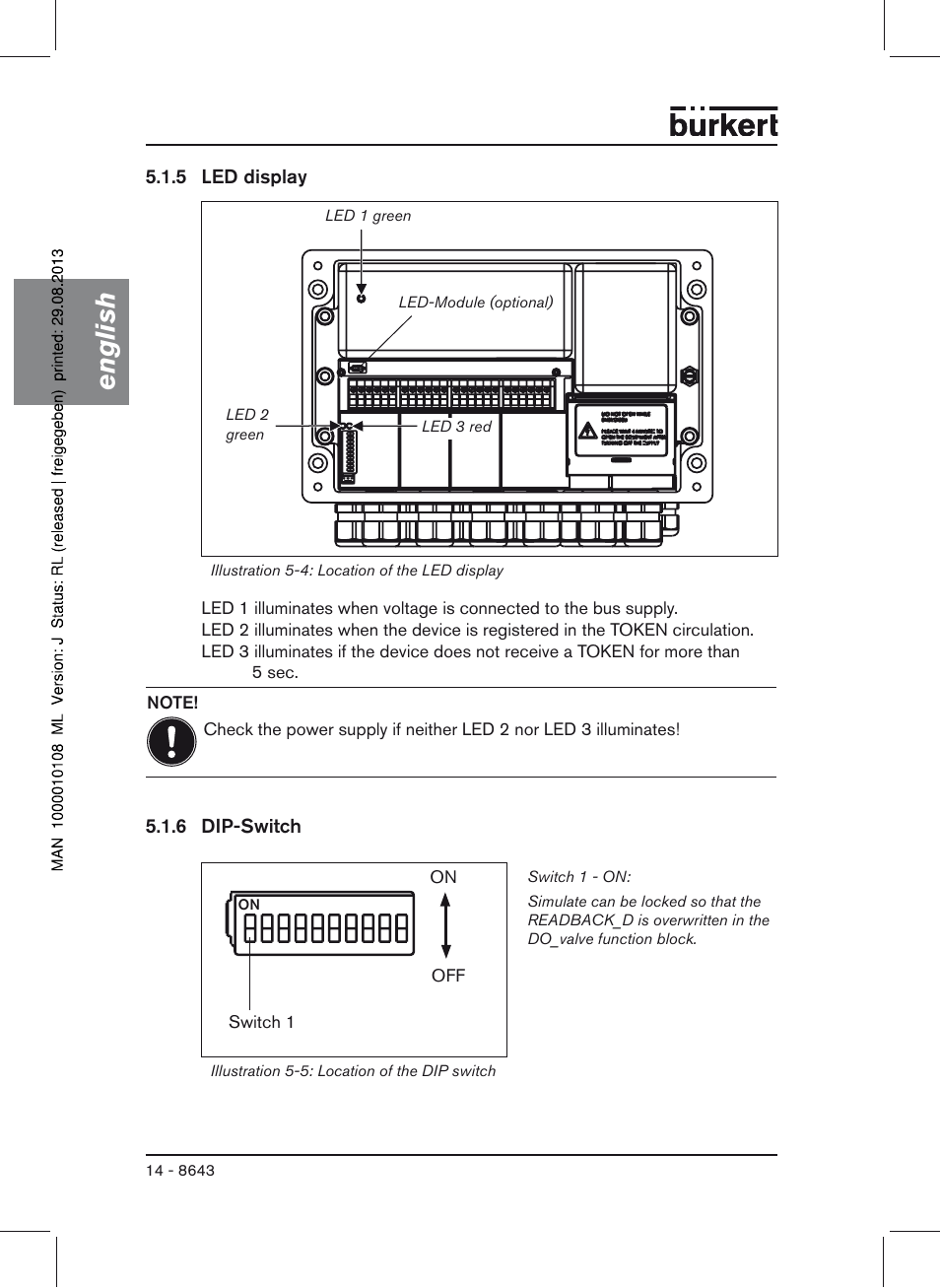 English | Burkert Type 8643 User Manual | Page 14 / 124