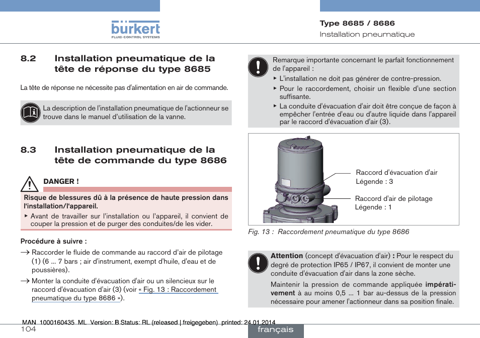 Burkert Type 8686 User Manual | Page 104 / 130