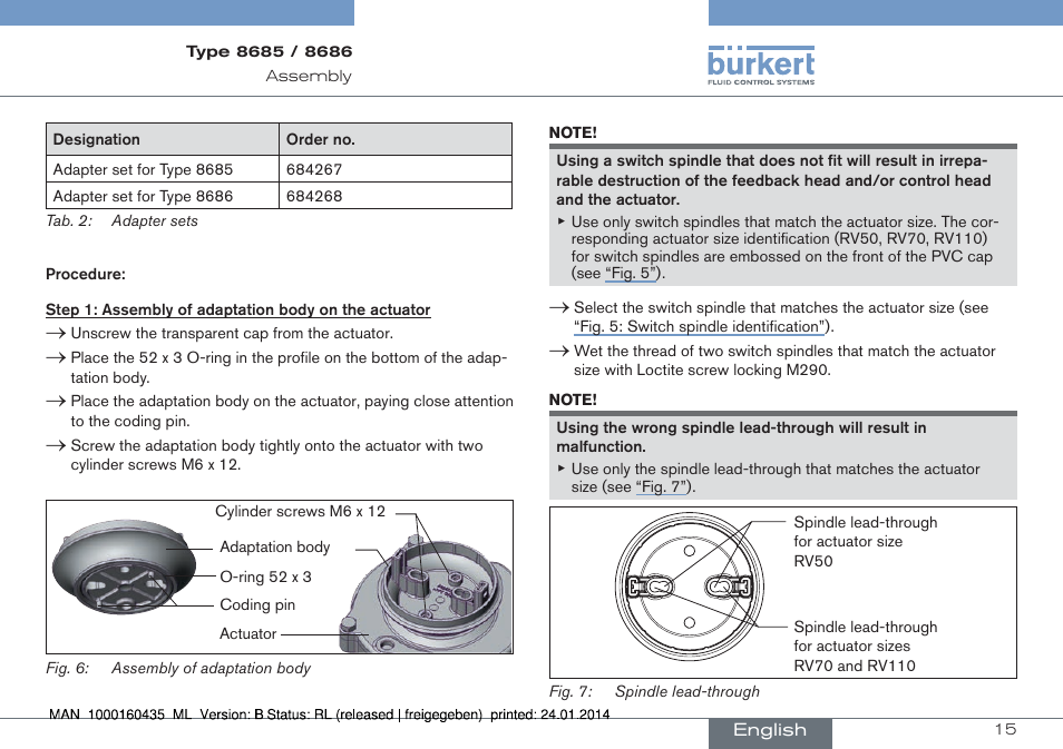 Burkert Type 8686 User Manual | Page 15 / 130