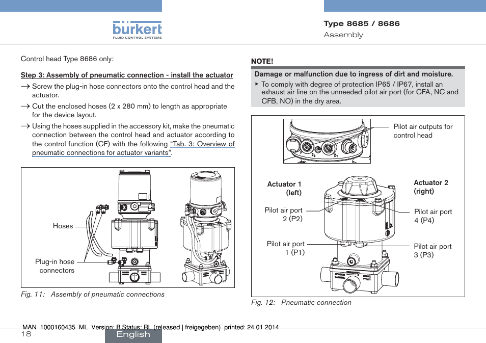 Burkert Type 8686 User Manual | Page 18 / 130