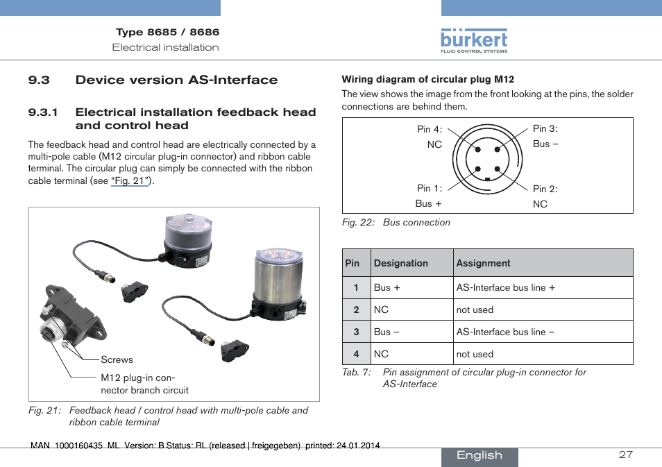 Burkert Type 8686 User Manual | Page 27 / 130