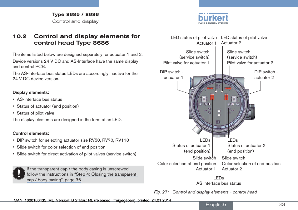 Burkert Type 8686 User Manual | Page 33 / 130