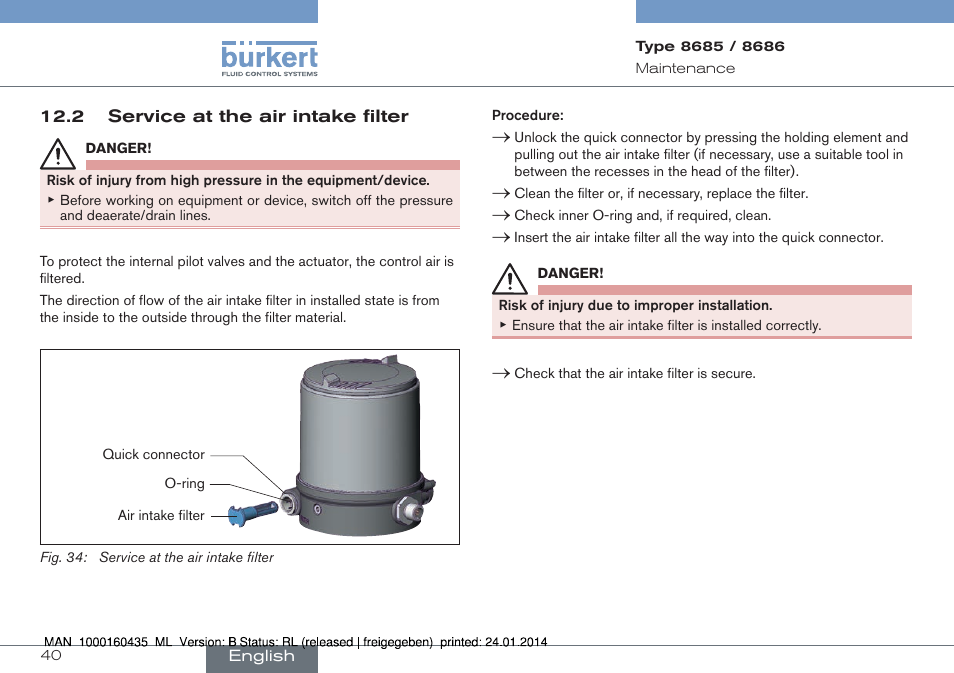 Burkert Type 8686 User Manual | Page 40 / 130