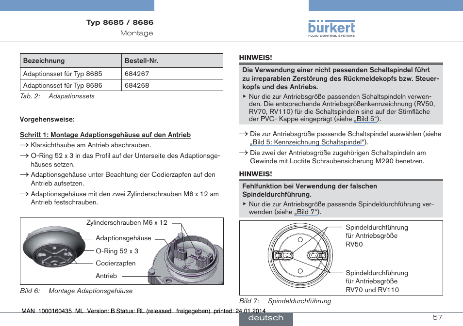 Burkert Type 8686 User Manual | Page 57 / 130