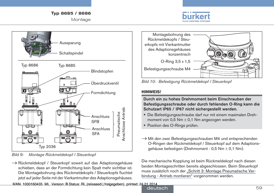 Burkert Type 8686 User Manual | Page 59 / 130