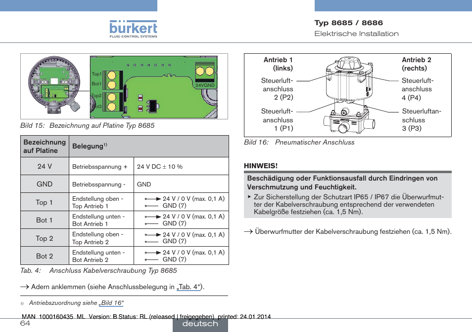 Burkert Type 8686 User Manual | Page 64 / 130