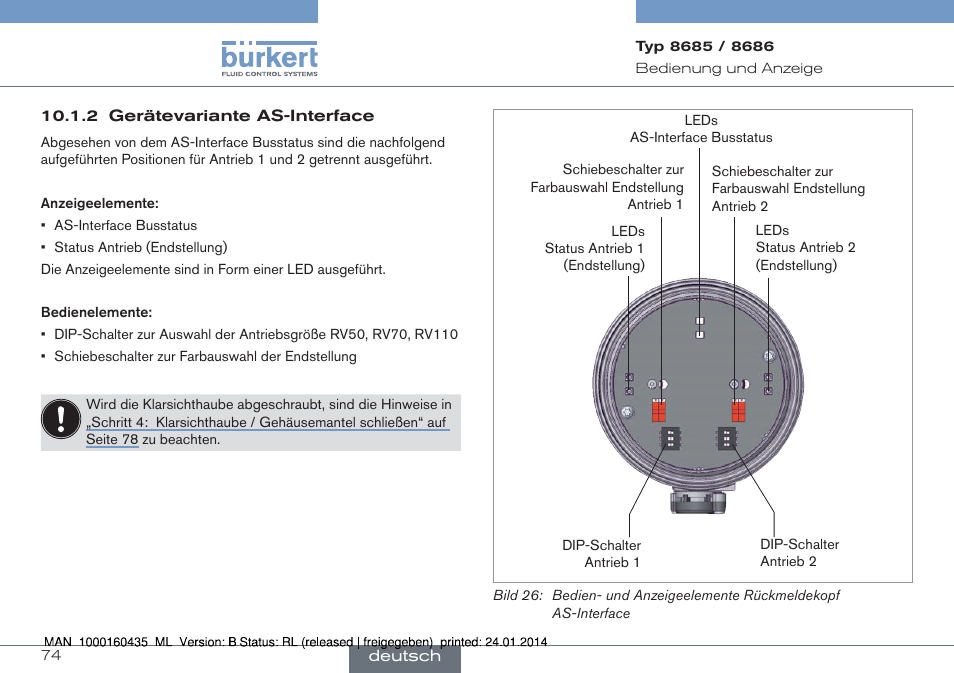 Burkert Type 8686 User Manual | Page 74 / 130