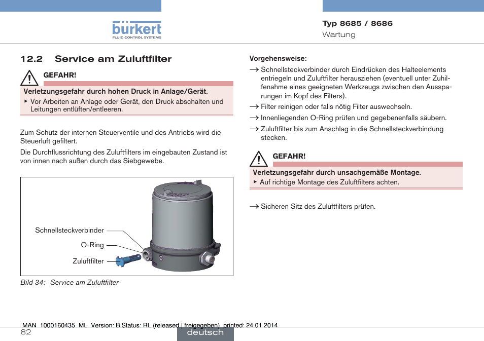 Burkert Type 8686 User Manual | Page 82 / 130