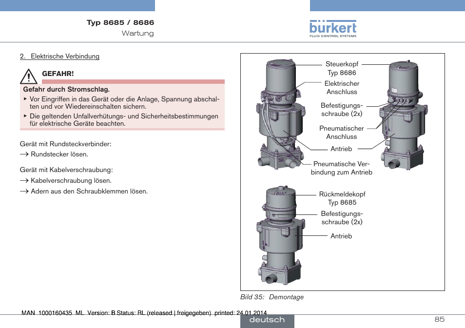 Burkert Type 8686 User Manual | Page 85 / 130