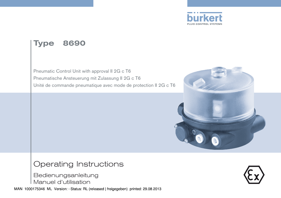 Burkert Type 8690 User Manual | 100 pages