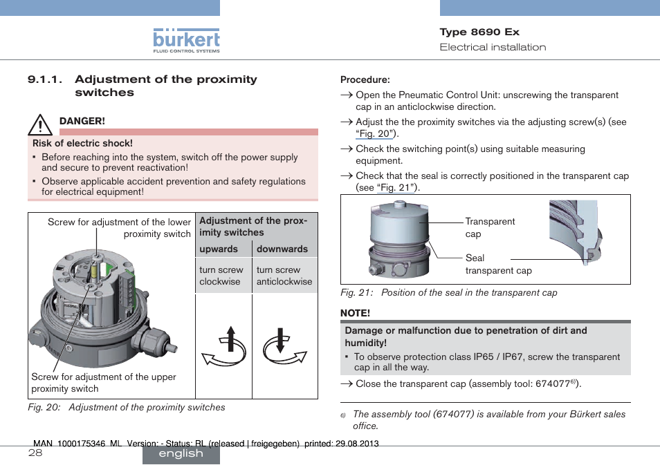 Burkert Type 8690 User Manual | Page 28 / 100