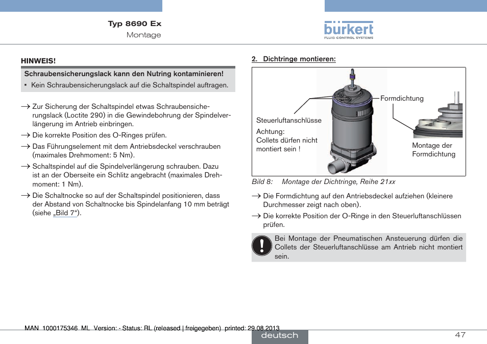 Burkert Type 8690 User Manual | Page 47 / 100