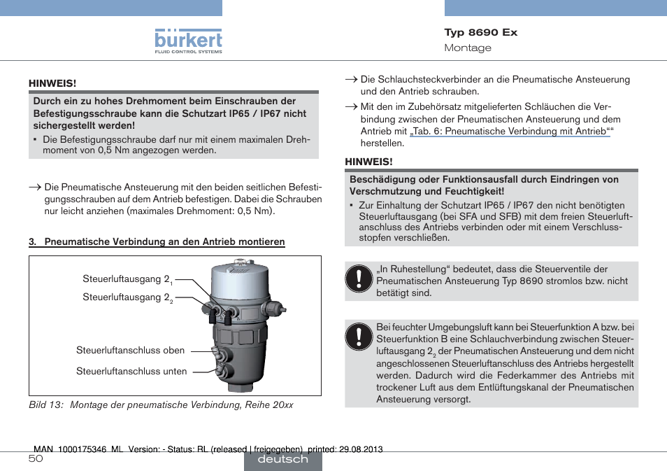 Burkert Type 8690 User Manual | Page 50 / 100